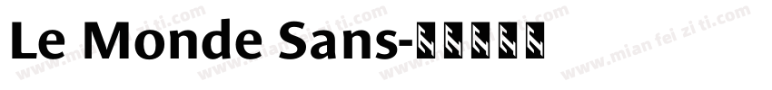 Le Monde Sans字体转换